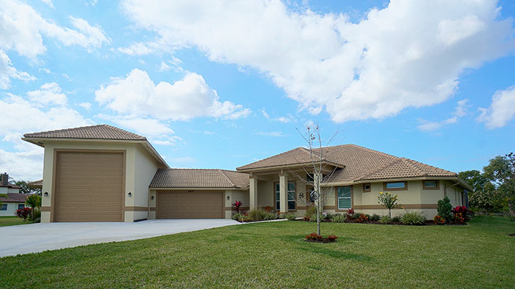Custom Elevation Featuring Rv Garage Rjm Homes Custom Elevation Featuring Rv Garage, Homes With Rv Garages In Florida