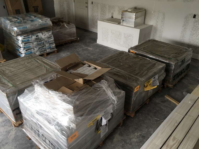 Tile Delivery RJM Custom Homes