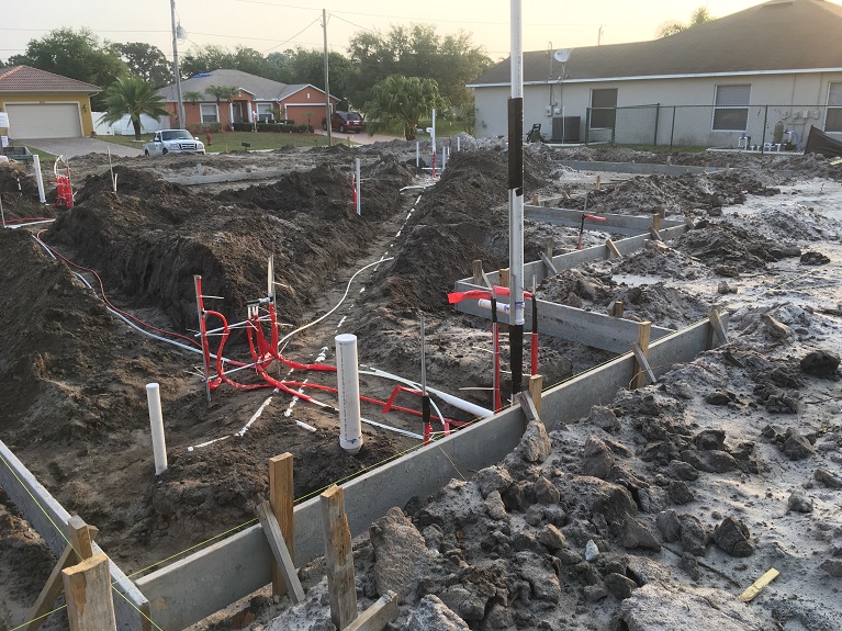 Underground Plumbing RJM Custom Homes