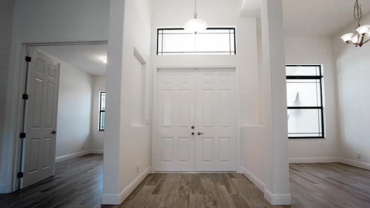 Custom R Entry Frames PW5 Entry - RJM Custom Homes