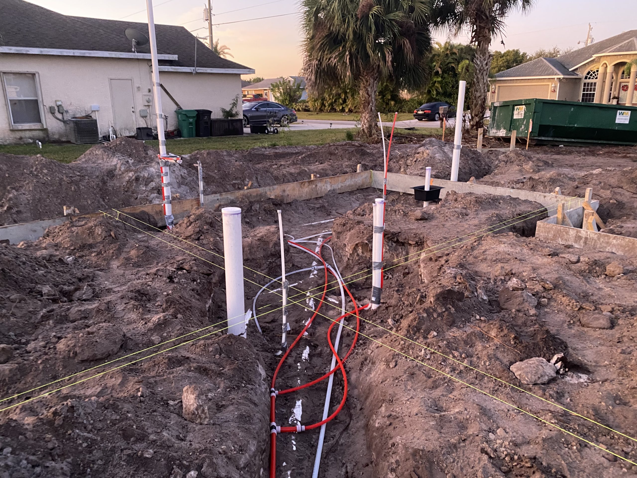 Underground Plumbing RJM Custom Homes